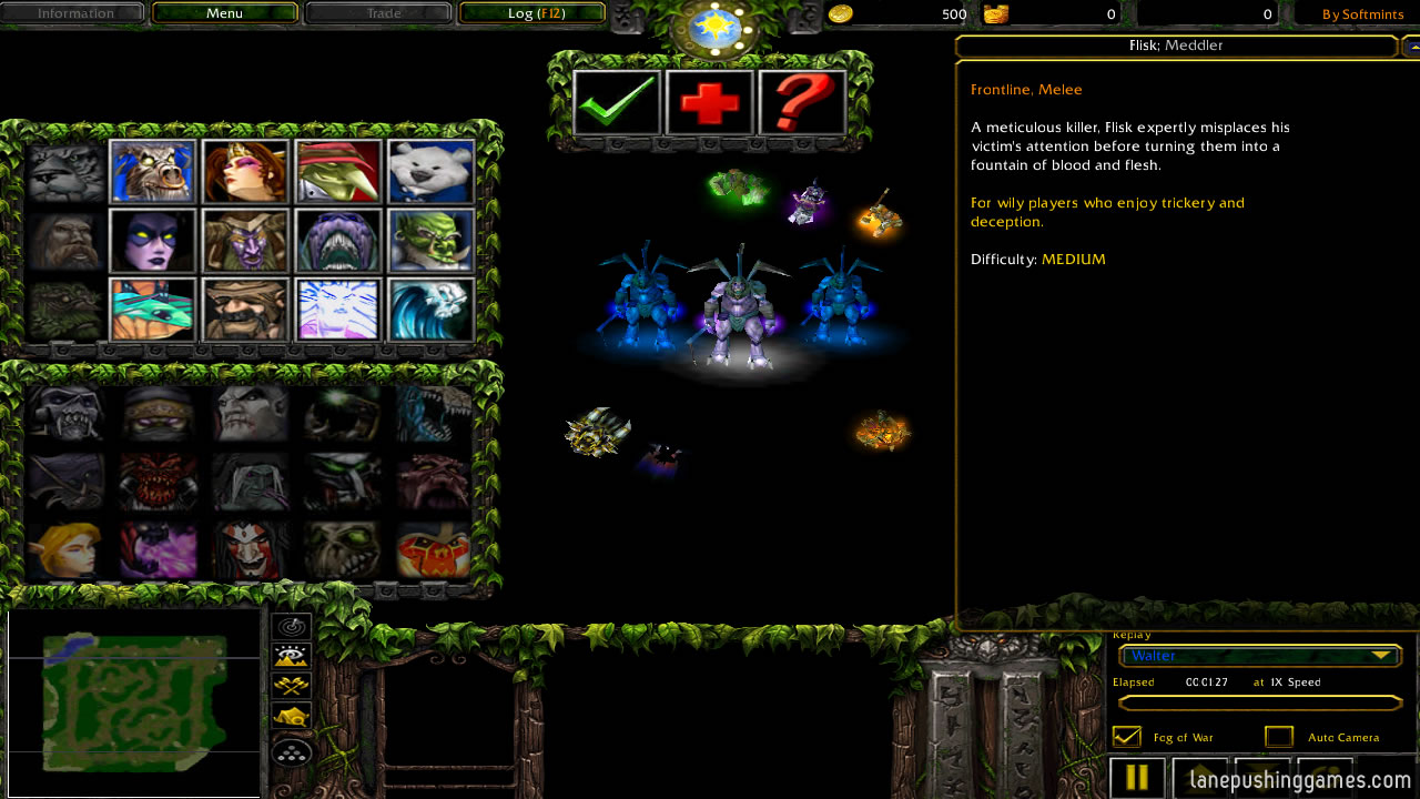 Rise of Winterchill Character Select Game UI