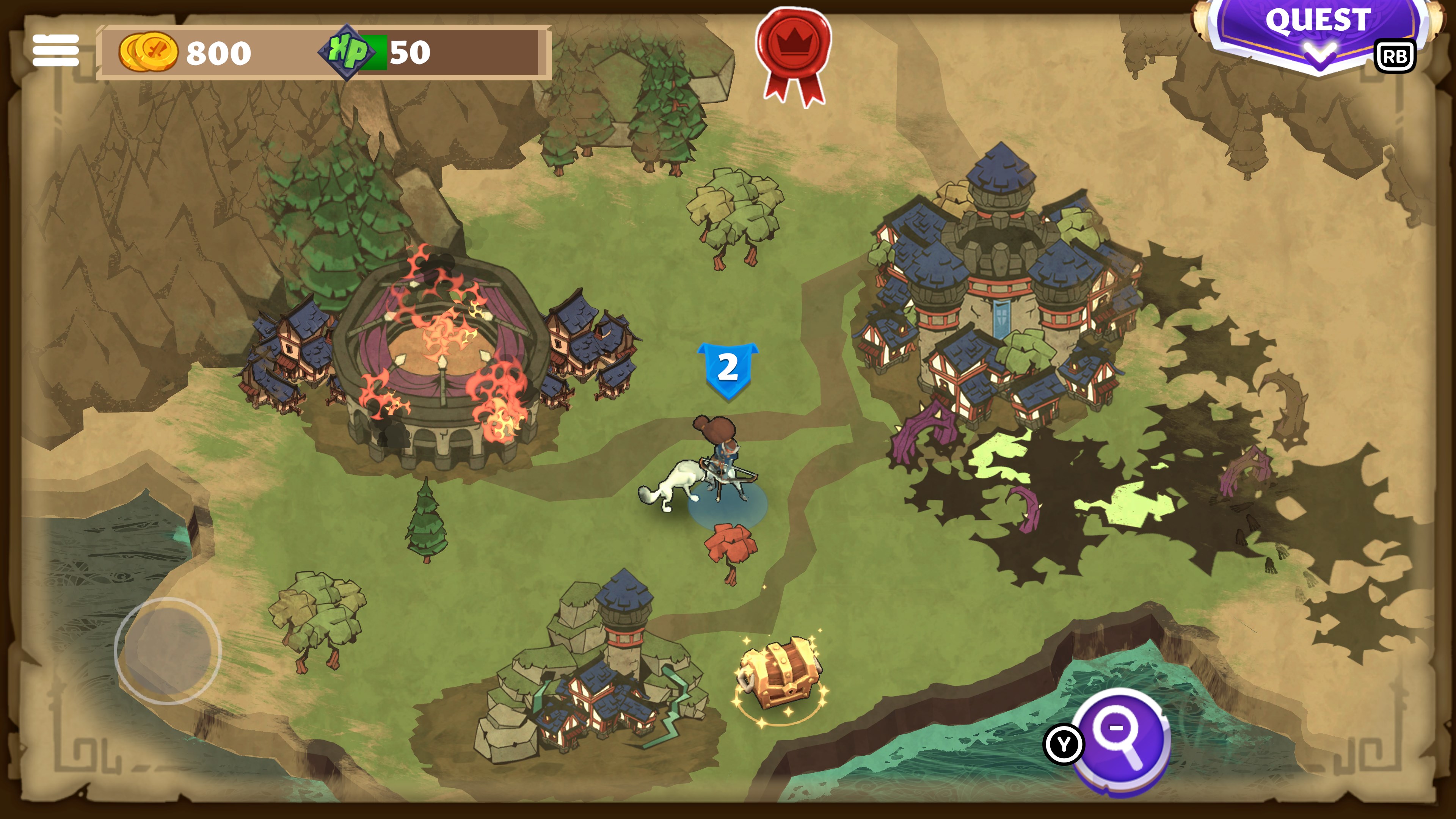 HEROish MOBA Game Campaign Map