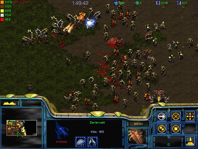 At least 50 units are battling on-screen