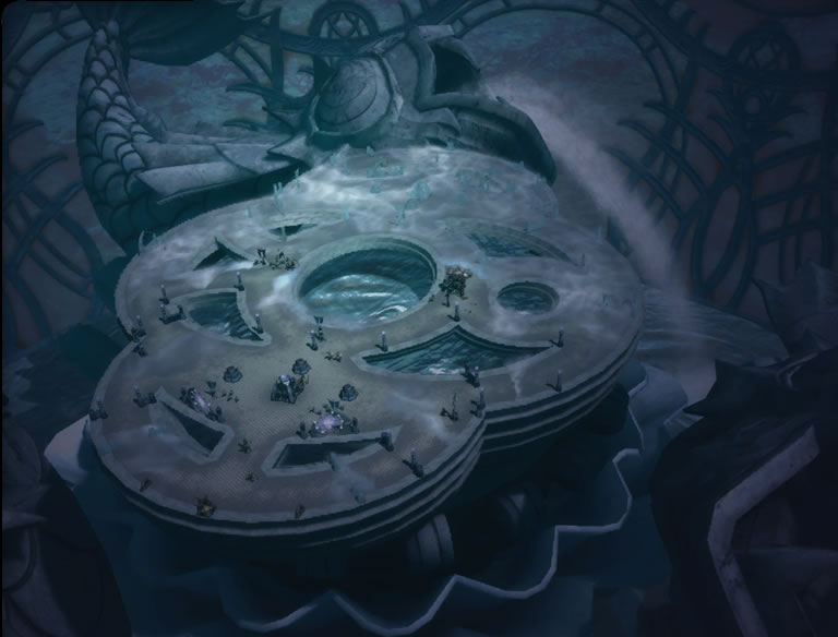 One of the Demigod maps, with has only lanes and no terrain between them