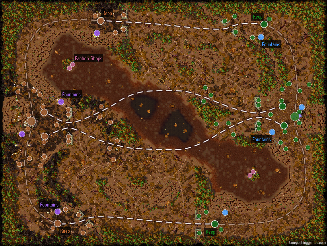Overhead view of the Desert of Exile