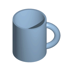 A mug is transformed into a torus!