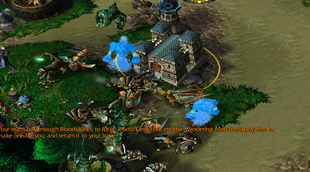 17 units are shown spawning at once from a single barracks